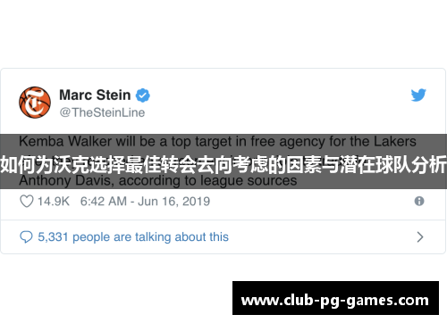如何为沃克选择最佳转会去向考虑的因素与潜在球队分析
